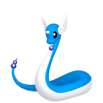 Dragonair - Dragon type Pokemon from Pokemon Scarlet and Violet with stats, moves, and evolution data