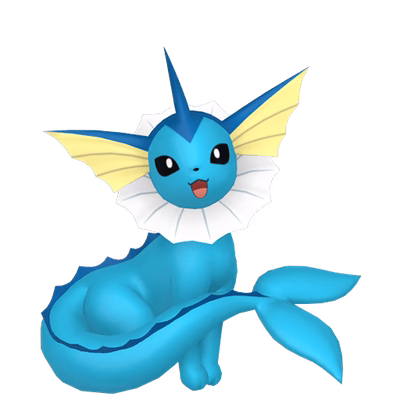 Vaporeon - Water type Pokemon from Pokemon Sword and Shield with stats, moves, and evolution data