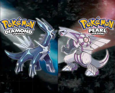 diamond & pearl Pokemon Game Cover