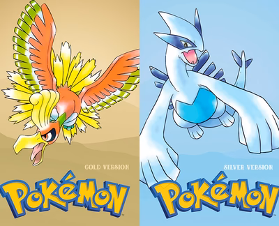 gold & silver Pokemon Game Cover